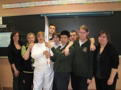 St. Benedict Students Inspired by Words from an Olympic Torch Bearer