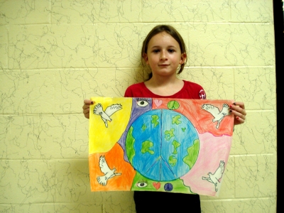 St. Mark Catholic Elementary School Student Advances in Lions International Peace Poster Contest