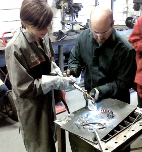 St. Anne Student “Welds Her Own Heart”