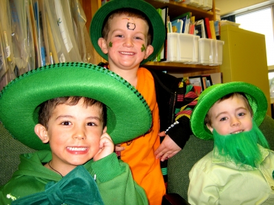St. Anne Students “Go Green” For St. Patrick’s Day