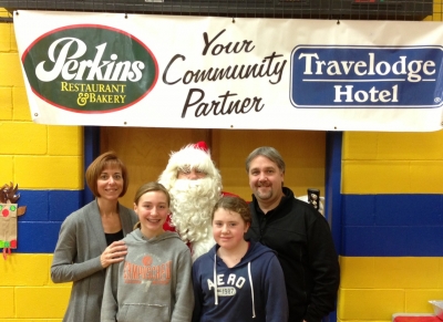 Santa Has Breakfast with St. Anne School Families