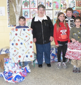 Bags for Beds at St. Charles Elementary