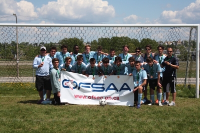 St. Benedict CSS Sr. Boys Soccer finishes 4th at OFSAA
