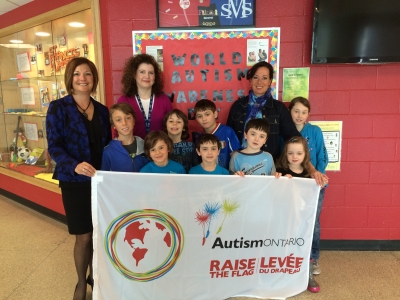 Raise the Flag – St. Francis School Recognizes Autism Awareness Day on Thursday, April 2, 2015