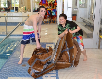 St. David and St. Raphael Native Language Students Bring History to Life through Cardboard Boat Creations!