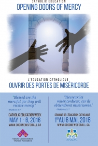 Catholic Education Week May 1 – May 6: Opening Doors of Mercy