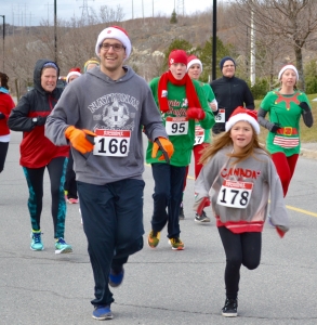St. David School runs the Santa Shuffle