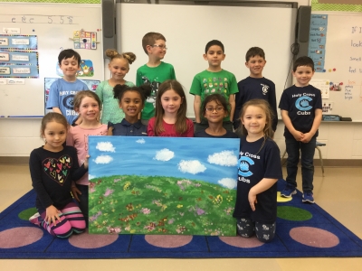 Students at Holy Cross create artwork for the Kirkwood Centre