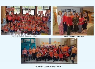 Sudbury Catholic Schools Take part in Orange Shirt Day!