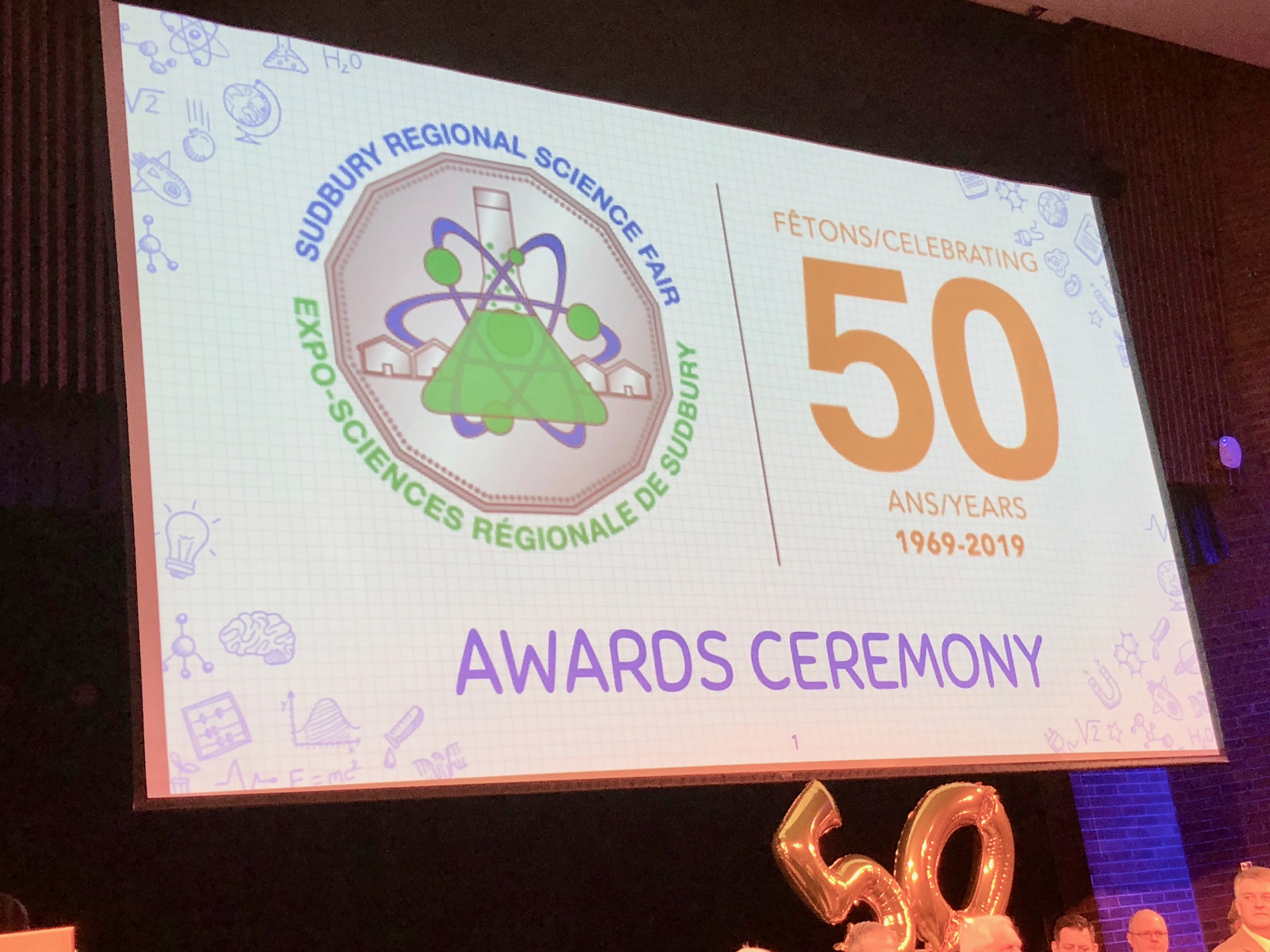 Science Fair 50th Anniversary Awards Banner