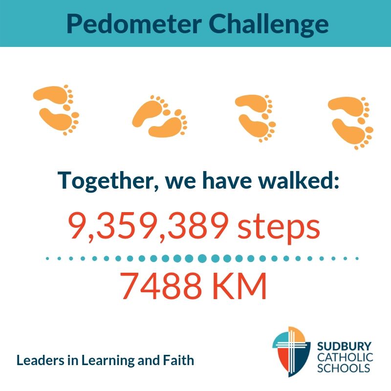 Catholic Education Centre Staff Completes Pedometer Challenge!