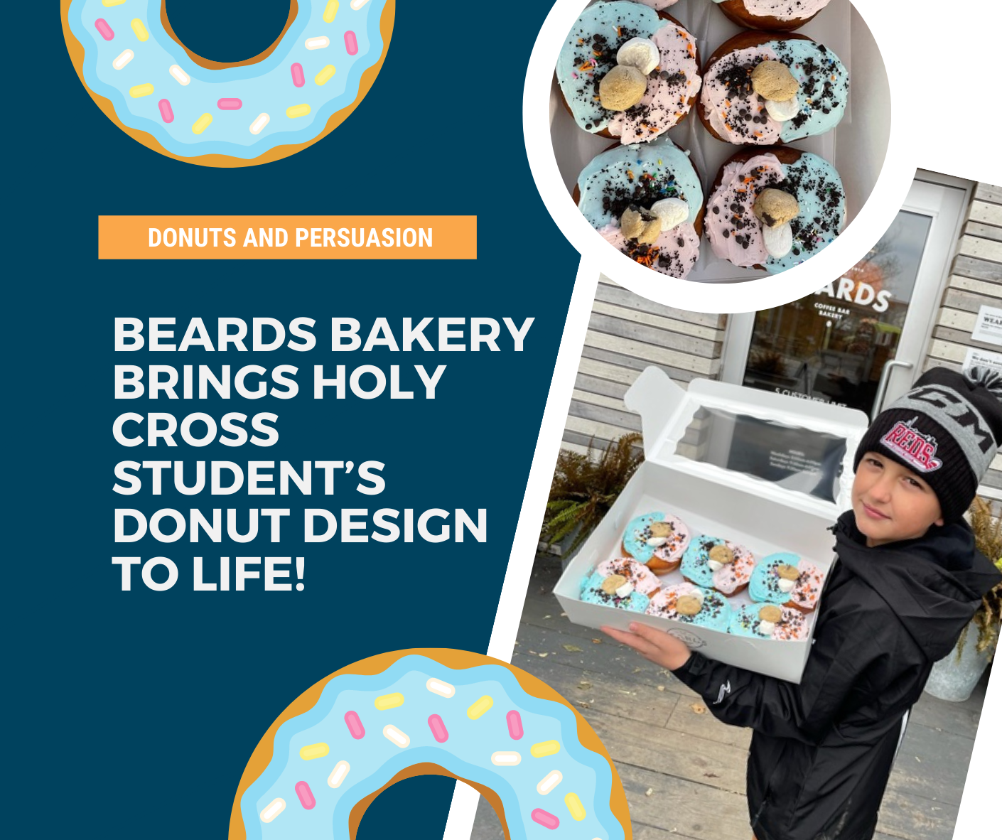 Beards Bakery Brings Holy Cross Student’s Donut Design to Life!