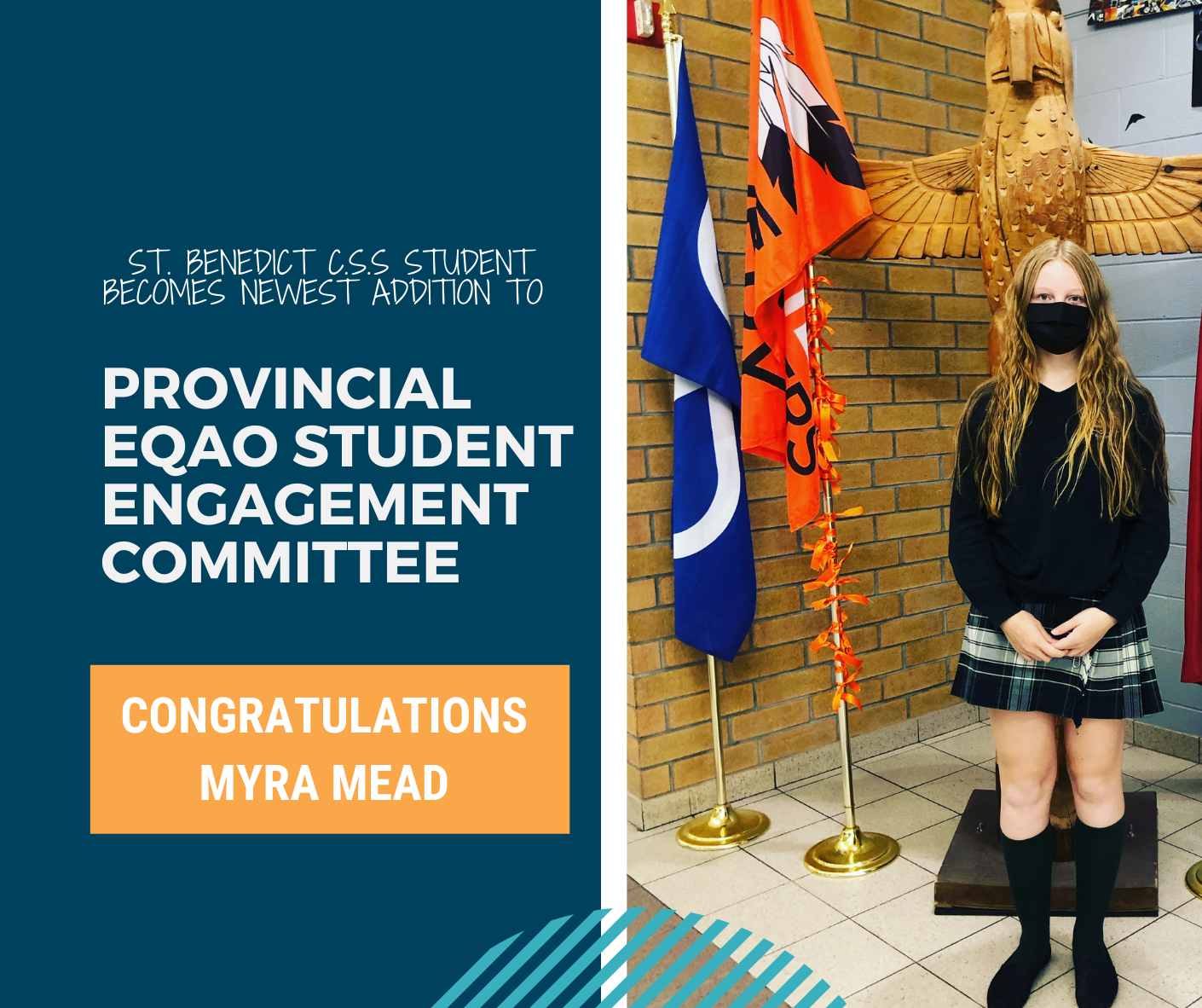 St. Benedict Student Becomes Newest Addition to the Provincial EQAO Student Engagement Committee
