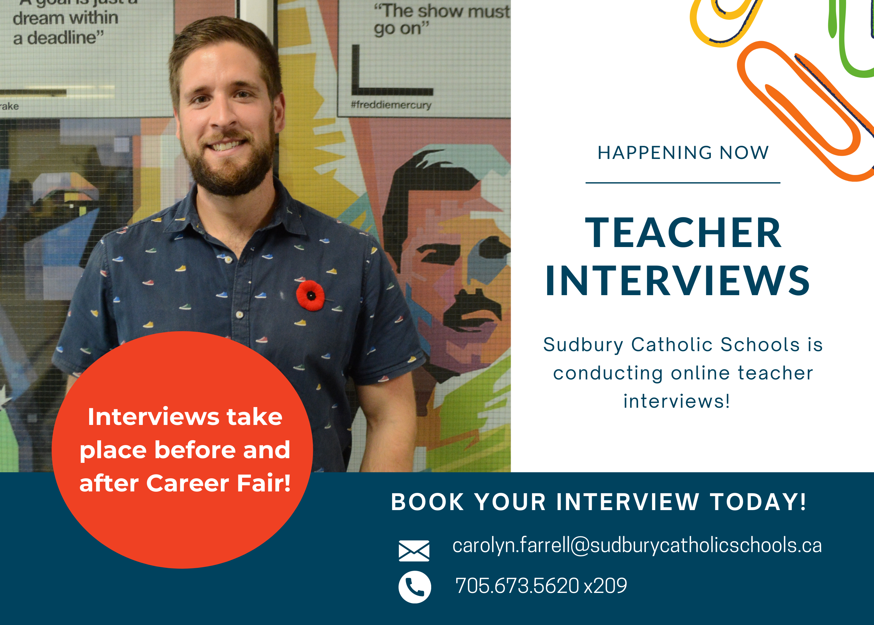 Teacher Interviews Taking Place!