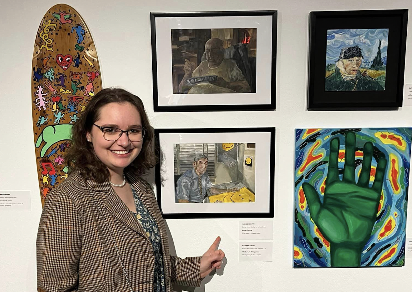 Celebrating Young Artists: Bishop Students Shine at Art Gallery of Sudbury Exhibition
