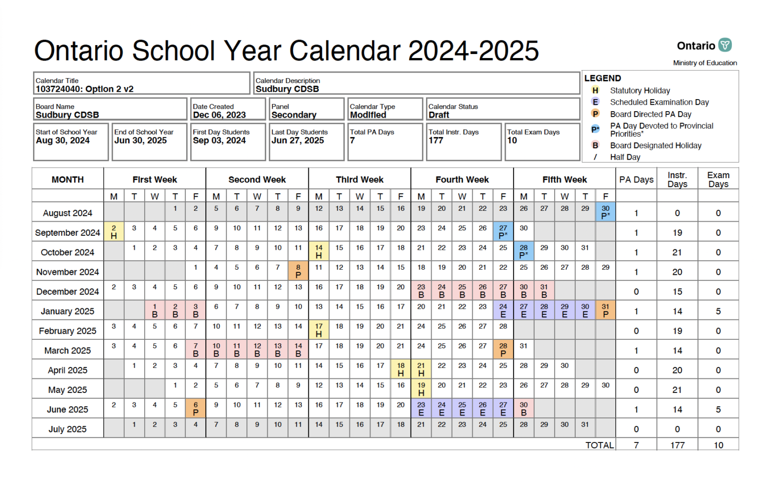 We need your input for the 20242025 School Year Calendar Sudbury