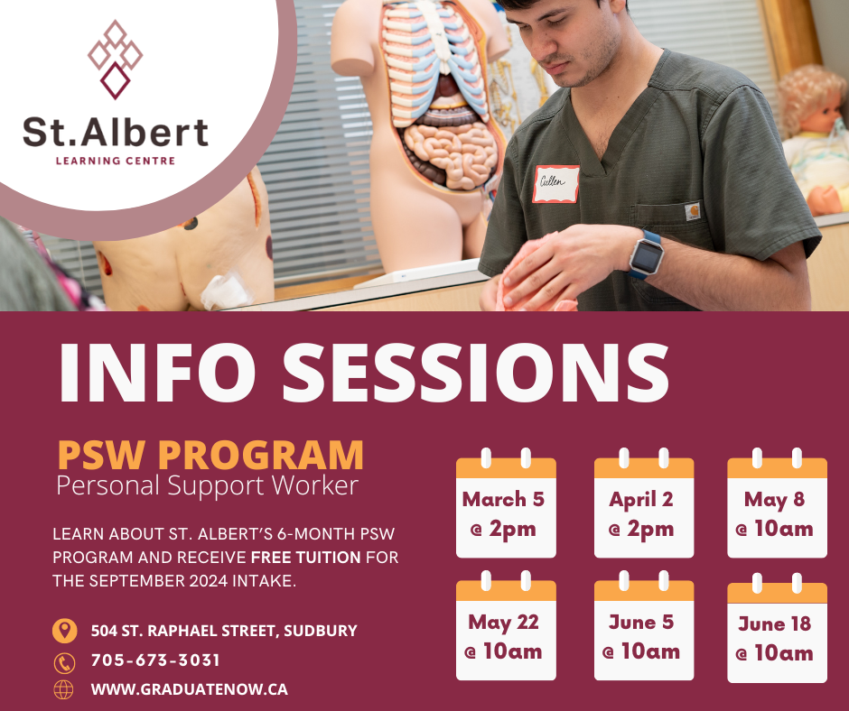 Seize Your Opportunity: St. Albert’s PSW Program Information Sessions