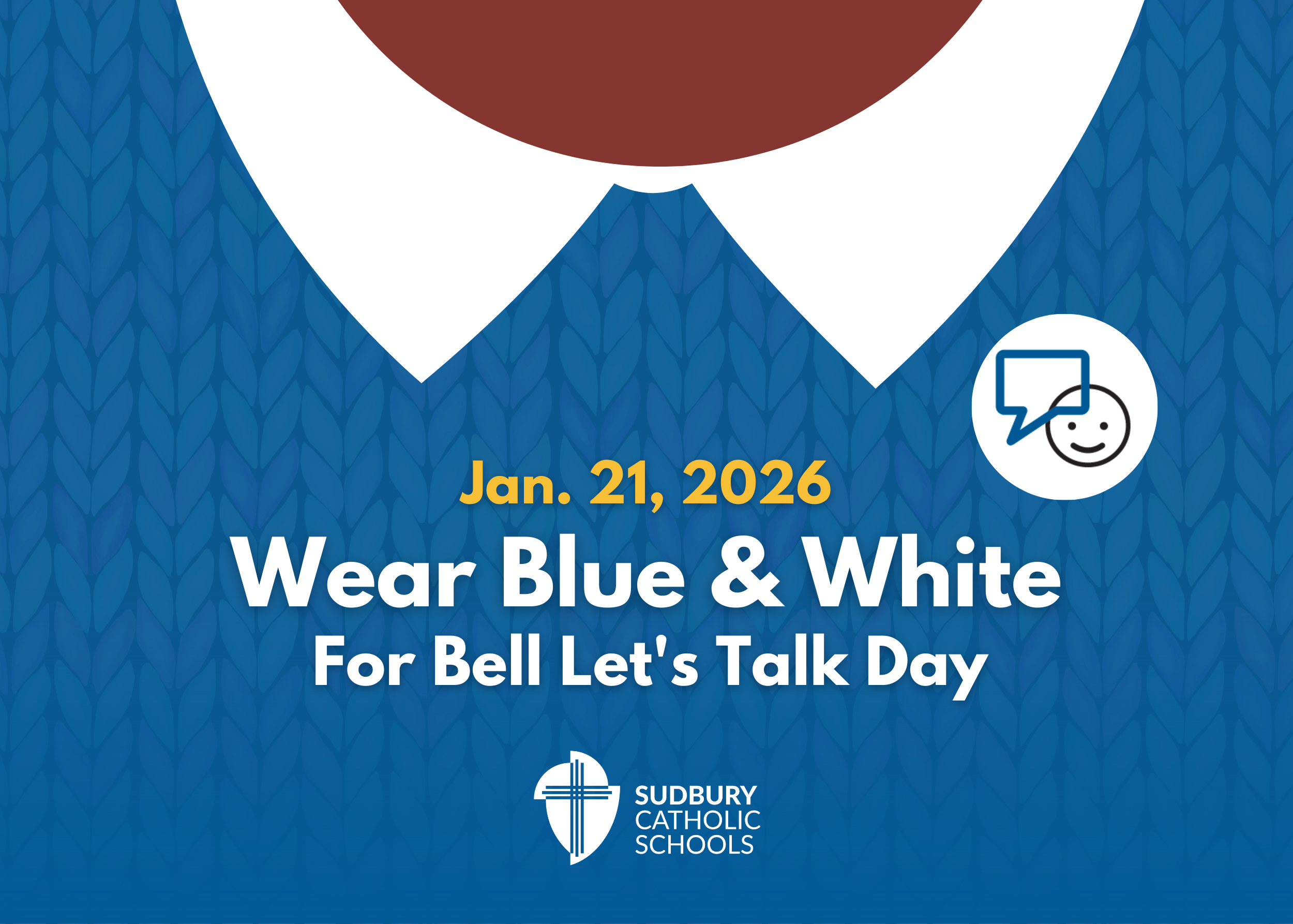 Wear Blue & White for Bell Let’s Talk Day!