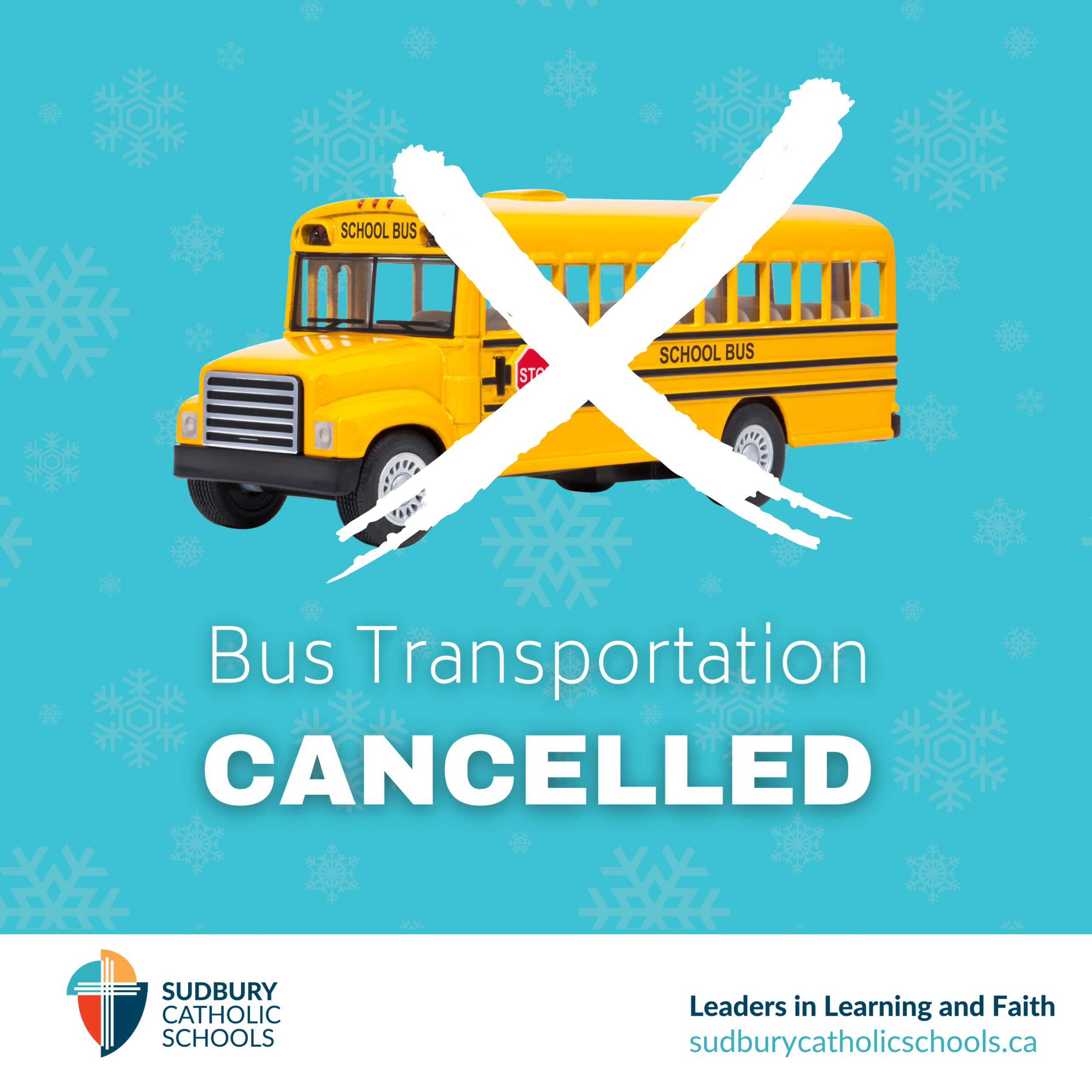Transportation Cancelled – Schools Remain Open