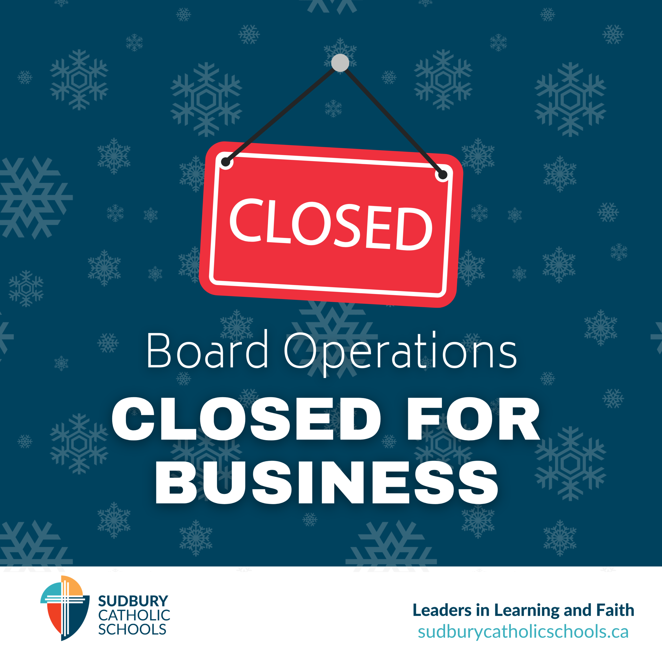 Board Operations Closed – March 16-17